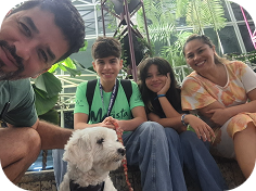 João com a família